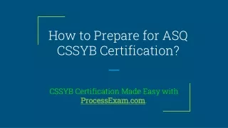 ASQ Certified Six Sigma Yellow Belt (CSSYB) Certification | PDF