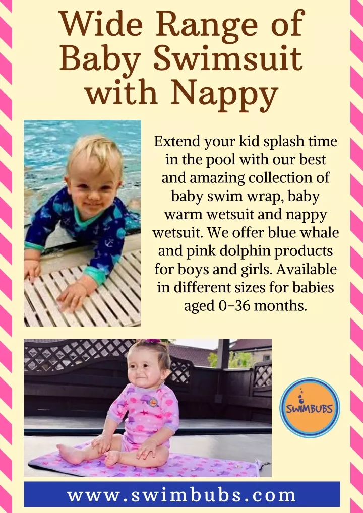 wide range of baby swimsuit with nappy