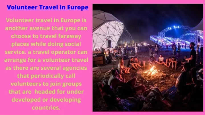 volunteer travel in europe