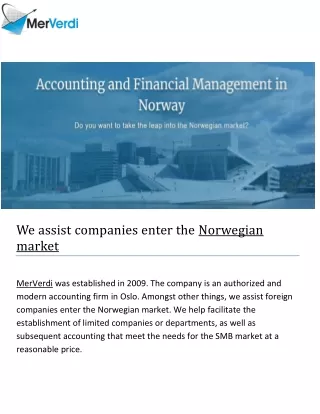 Accounting and financial management in Norway | MerVerdi AS