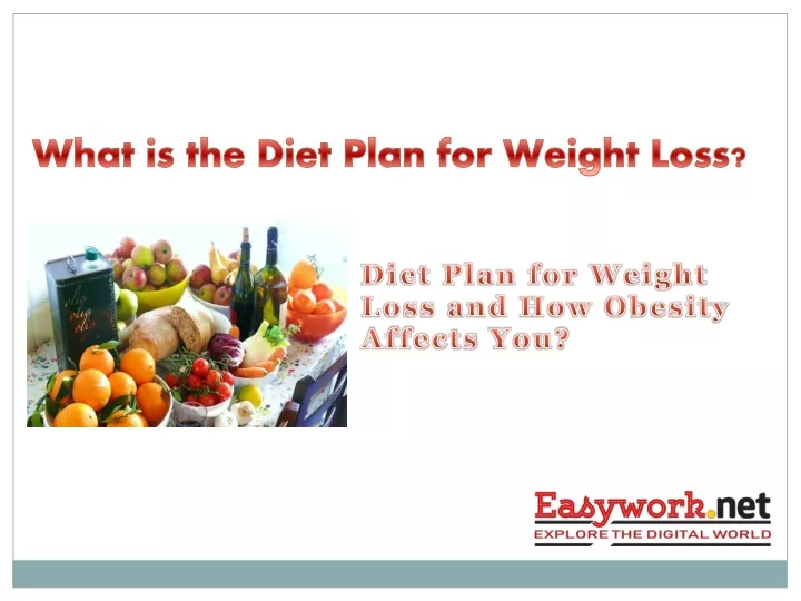 what is the diet plan for weight loss