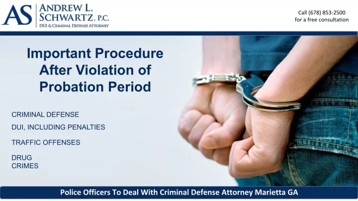 important procedure after violation of probation