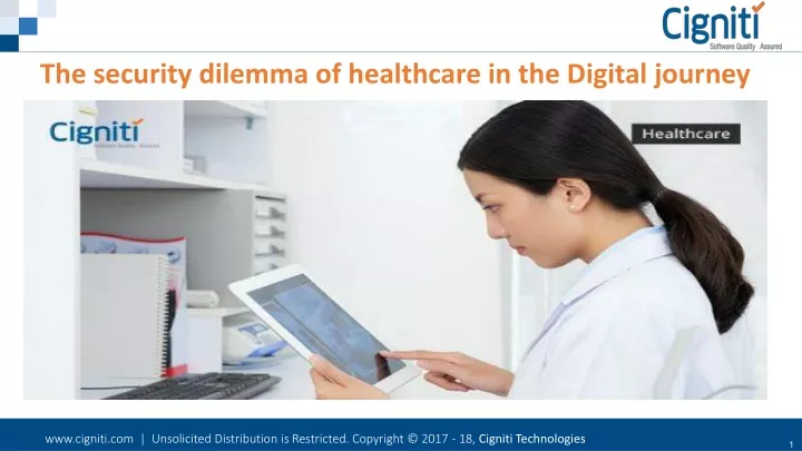 the security dilemma of healthcare in the digital