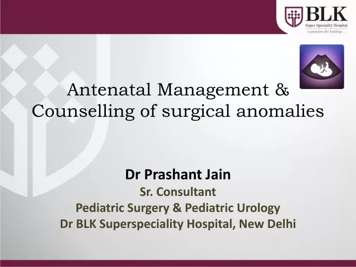 antenatal management counselling of surgical