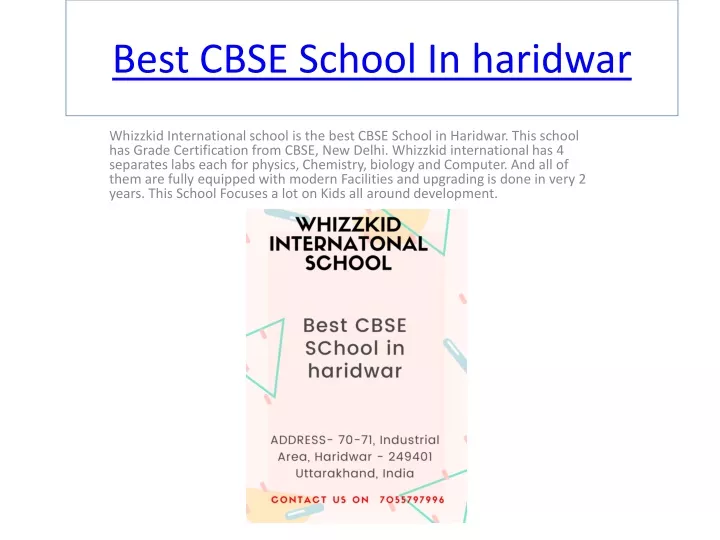 best cbse school in haridwar