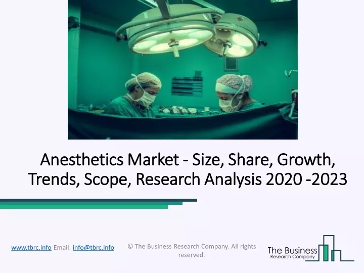 anesthetics market anesthetics market size share