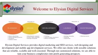 Website Design & Development Company in DL NCR | Elysian Digital Services