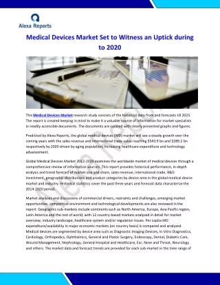 Global Medical Devices Market 2012-2020