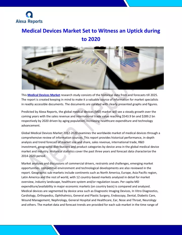 medical devices market set to witness an uptick