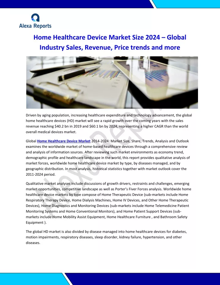 home healthcare device market size 2024 global