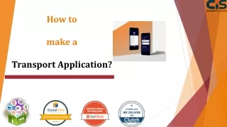 How to make a transport application?