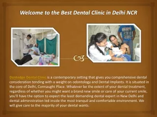 Best Dental Clinic in Delhi - Dentedgeclinic