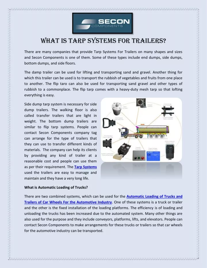 what is tarp systems for trailers