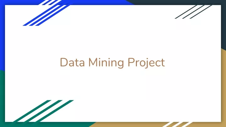 data mining project