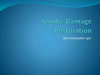 Smoke Damage Restoration | Servicemaster-qrs
