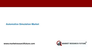 Automotive Simulation Market