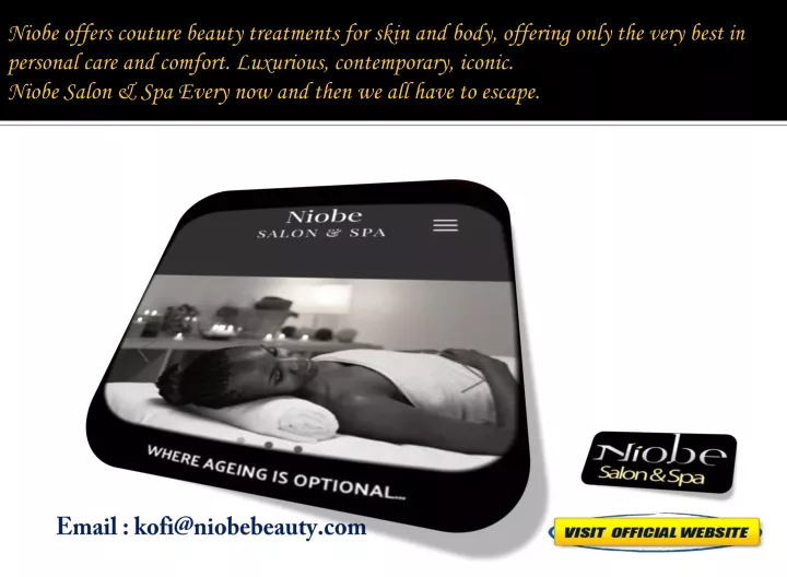 niobe offers couture beauty treatments for skin