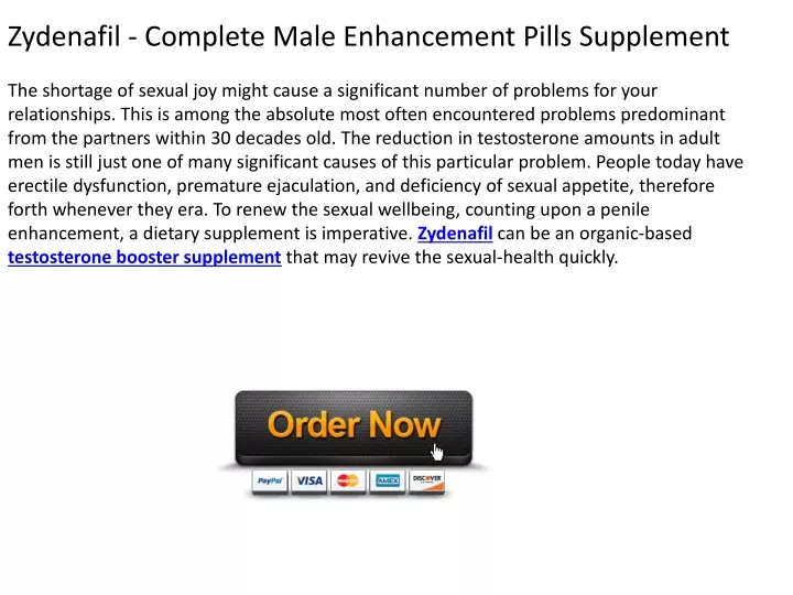 zydenafil complete male enhancement pills