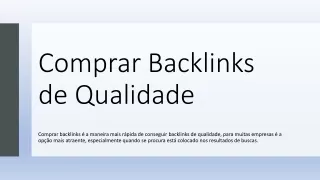 comprar backlinks de qualidade