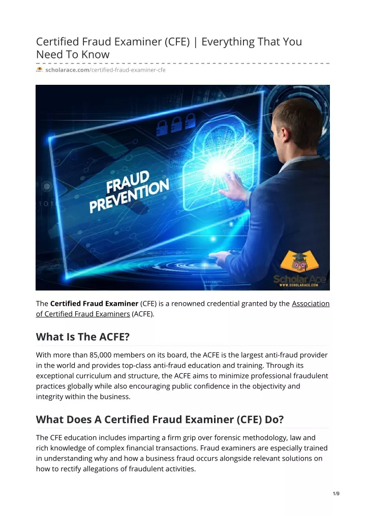 certified fraud examiner cfe everything that