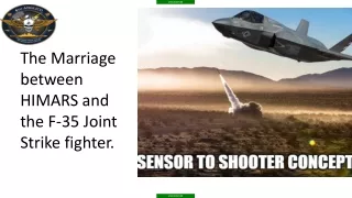 Joseph Lazarus presents Sensor to Shooter Concept F-35 and HIMARS integration