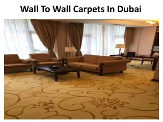 Wall To Wall Carpets In Abu Dhabi
