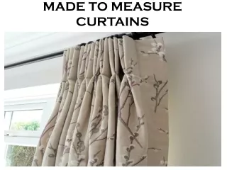 Made To Measure Curtains In Dubai