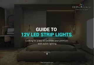 12v LED Strip Lights Are The Best Way To Decorate Your Premises With Stylish Lighting