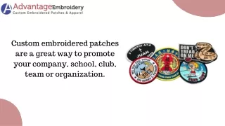 Custom Woven Patches - Advantage Embroidery