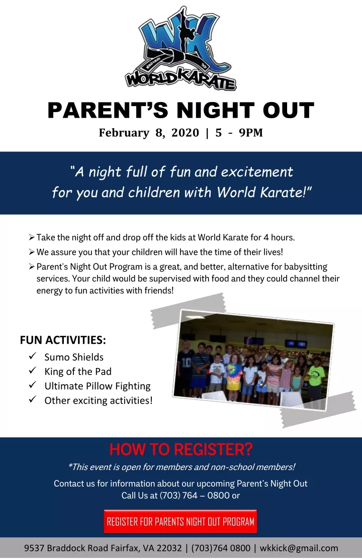 parent s night out february 8 2020 5 9pm