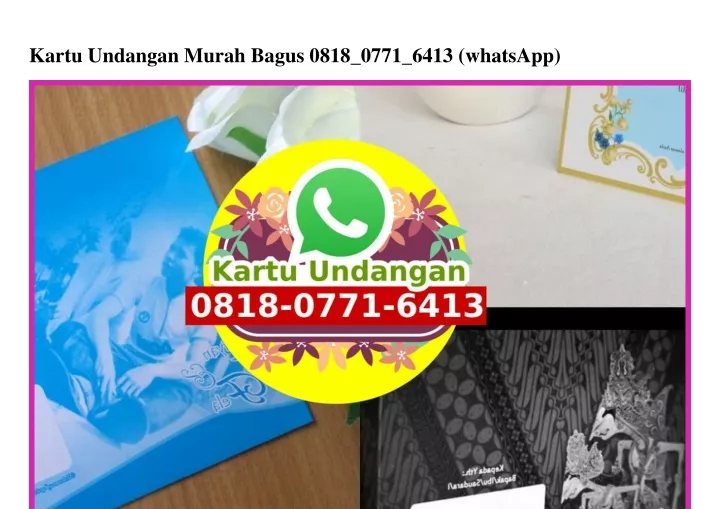 kartu undangan murah bagus 0818 0771 6413 whatsapp