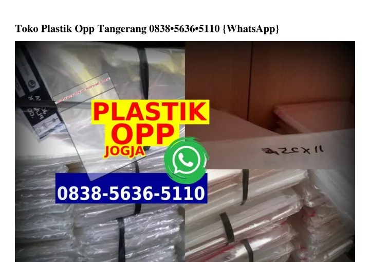 toko plastik opp tangerang 0838 5636 5110 whatsapp