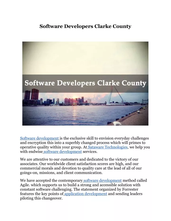 software developers clarke county