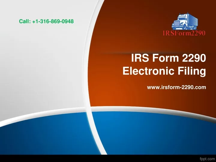 irs form 2290 electronic filing