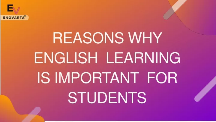 reasons why english learning is importan