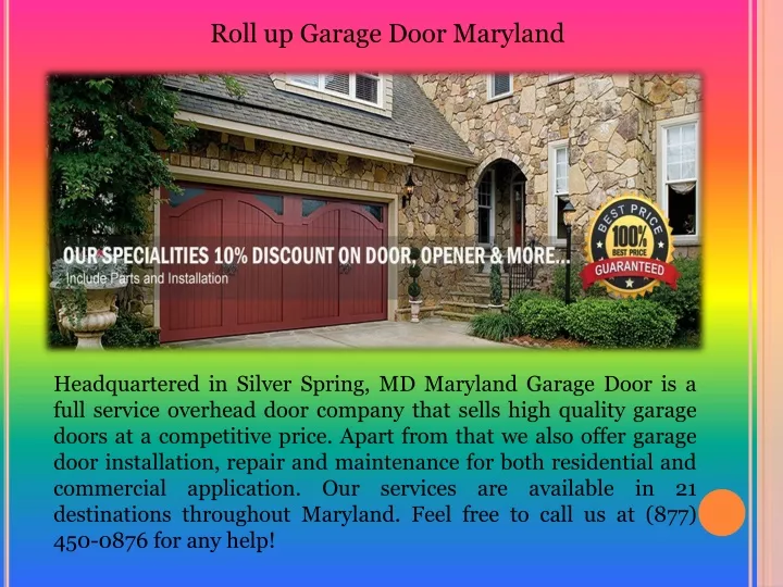 roll up garage door maryland