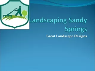 Great Landscape Design Ideas