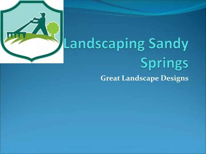 landscaping sandy springs