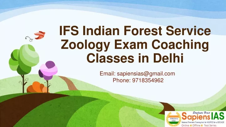 ifs indian forest service zoology exam coaching