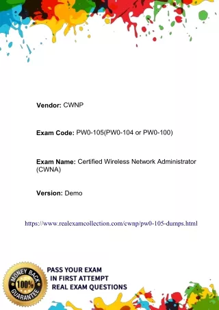 Real CWNP PW0-105 Exam Dumps