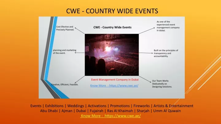 cwe country wide events