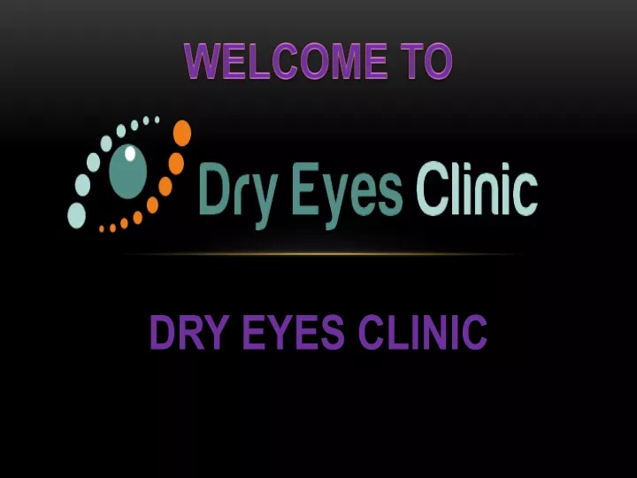 dry eyes clinic