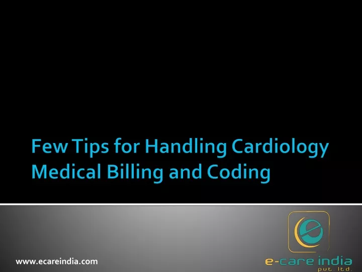 few tips for handling cardiology medical billing and coding