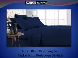 Navy Blue Bedding to Make Your Bedroom Stylish