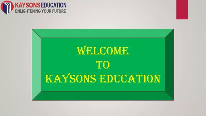 welcome to kaysons education