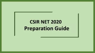CSIR NET 2020 Complete Guide - Get All Your Doubts Clear.
