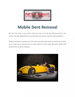 Paintless Dent Removal | Hail | San Antonio, Boerne, & New Braunfels