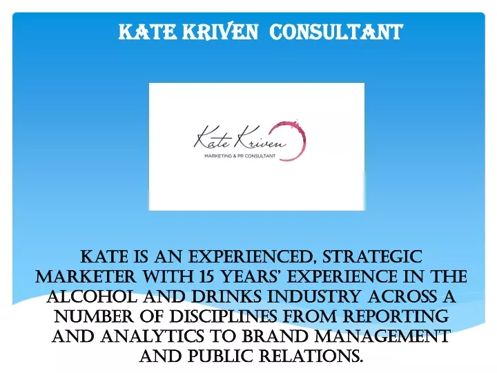 kate kriven consultant