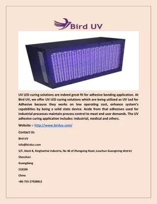 UV LED for Adhesive-Birduv.com