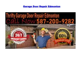 Garage door repair edmonton